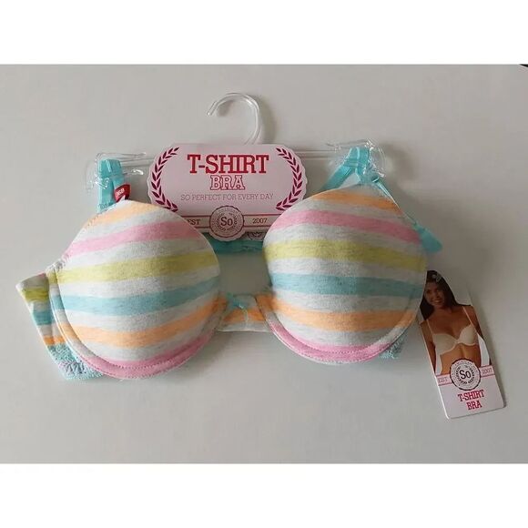 SO T-Shirt Bra 36B Multi-color - Picture 3 of 5